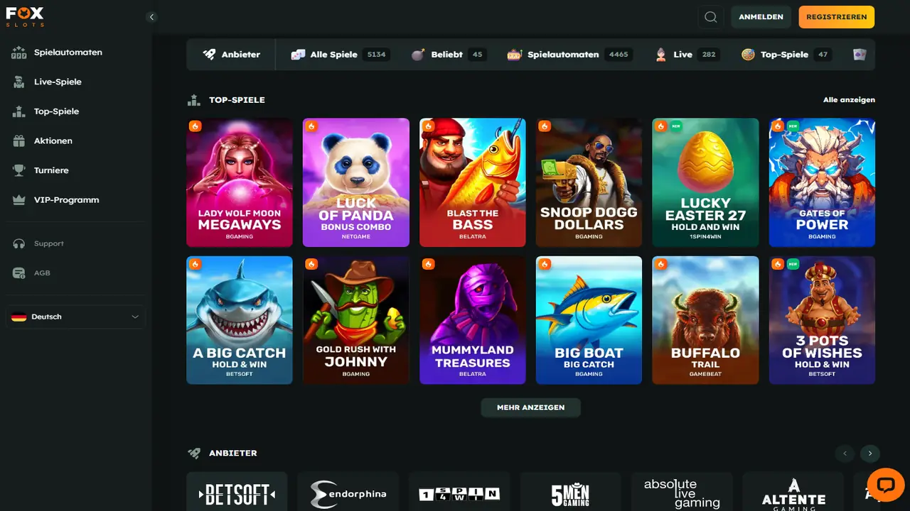 Foxslots Startseite