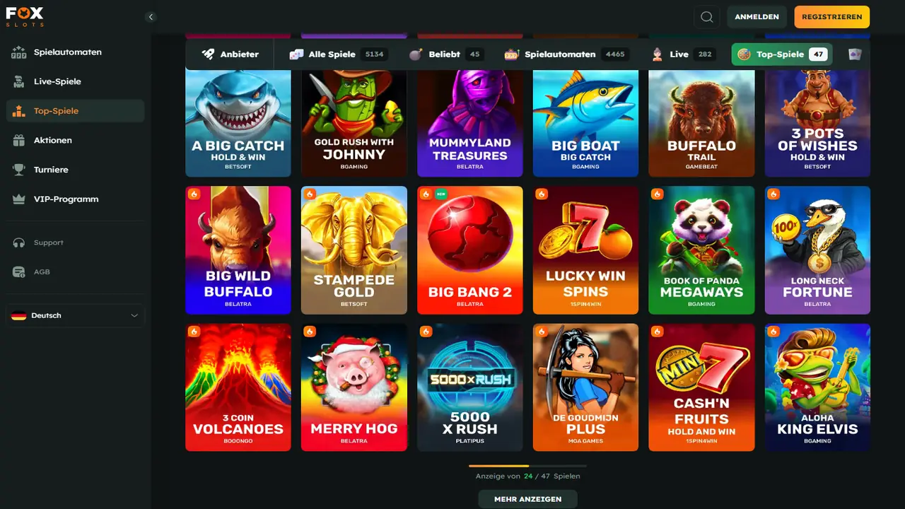Foxslots Spielautomaten